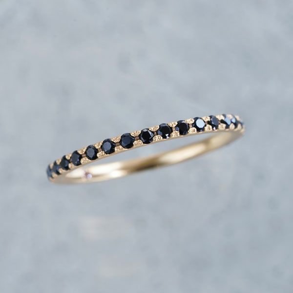 Black spinel eternity ring /ブラックスピネル | Hariqua