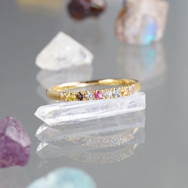9stones Navaratna ring /ロシアンレムリアンシードクォーツ 