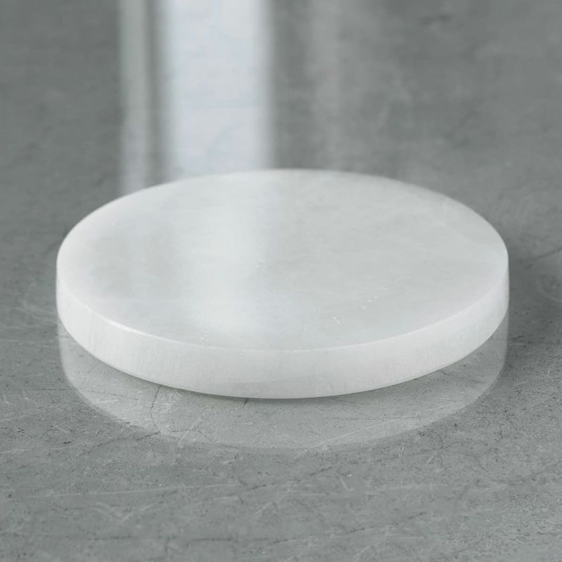 あ〜きゃん♬様 高品質 セレナイト クローバー シラー 握り石 ブルー