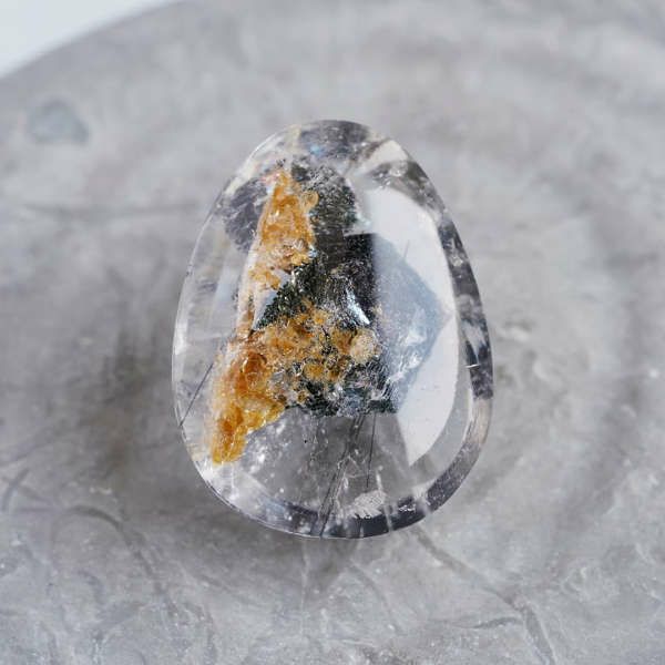 Spessartite garnet in quartz 12.41 /スペサルタイトガーネット・イン・クォーツ[セミオーダー/受注生産] |  Hariqua-パワーストーンジュエリー-