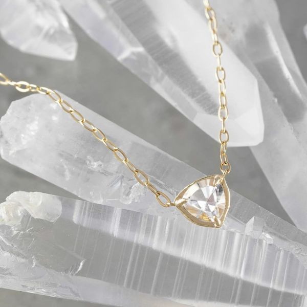 Lemurianseed quartz trilliant necklace /レムリアンシードクォーツ