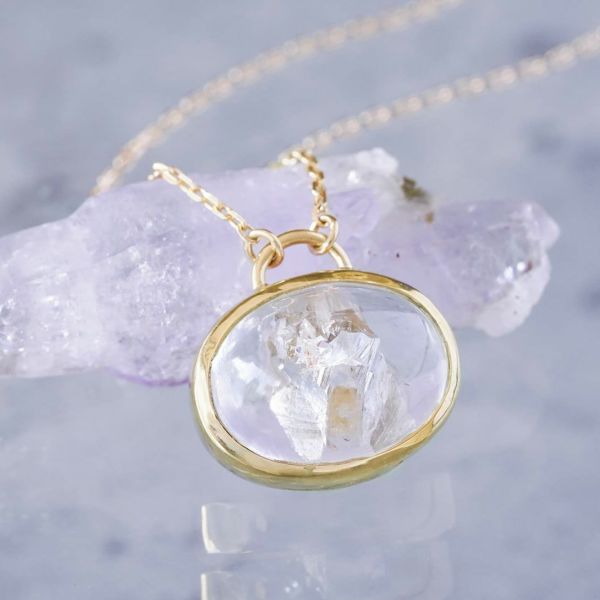 Quartz in quartz necklace 6.01 /クォーツ・イン・クォーツ | Hariqua