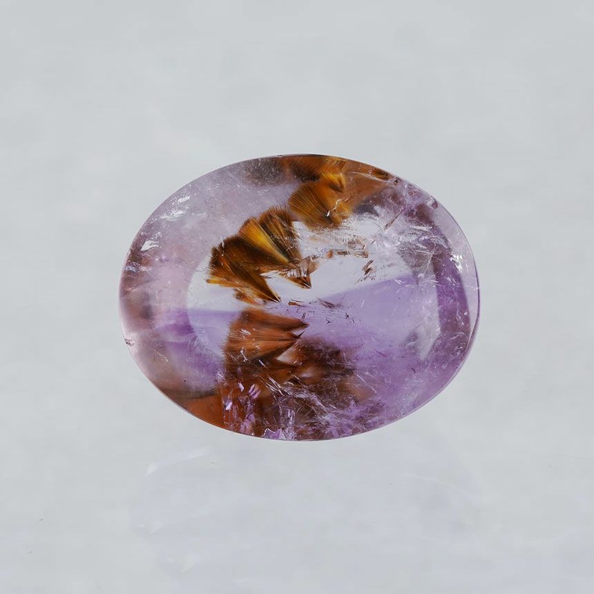 Goethite in Bicolor amethyst 21.97 /ゲーサイト・イン・バイカラー 