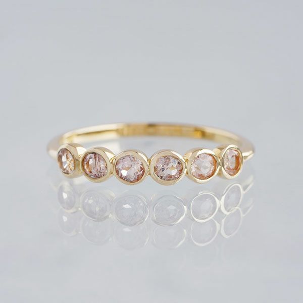 Danburite × Imperial topaz ring /ダンビュライト、インペリアル