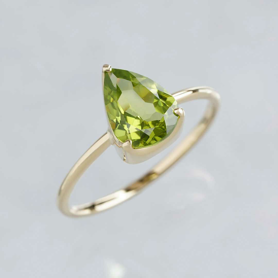 Peridot ring 1.42 /ペリドット | Hariqua-パワーストーンジュエリー-