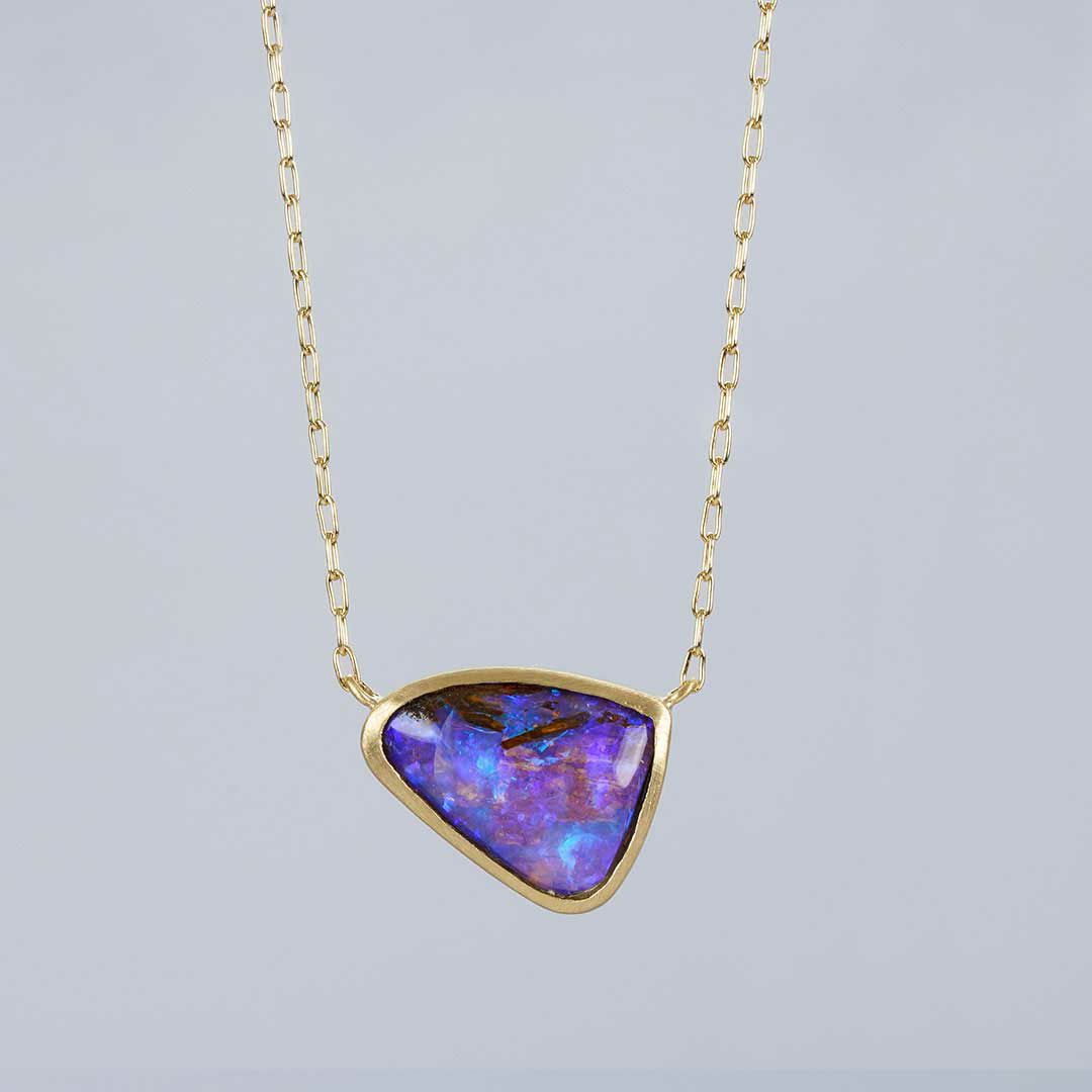 Boulder opal necklace 2.02 /ボルダーオパール | Hariqua 