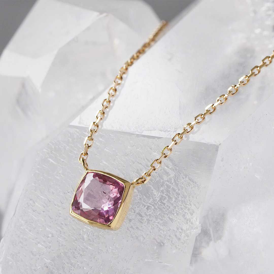 Pink spinel necklace 0.53 /ピンクスピネル | Hariqua-パワーストーンジュエリー-