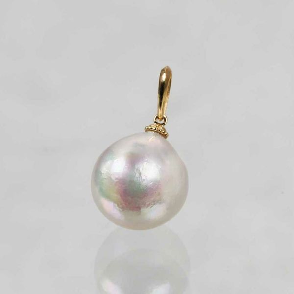 Akoya white pearl charm 10.5mm /白真珠（パール） | Hariqua ...
