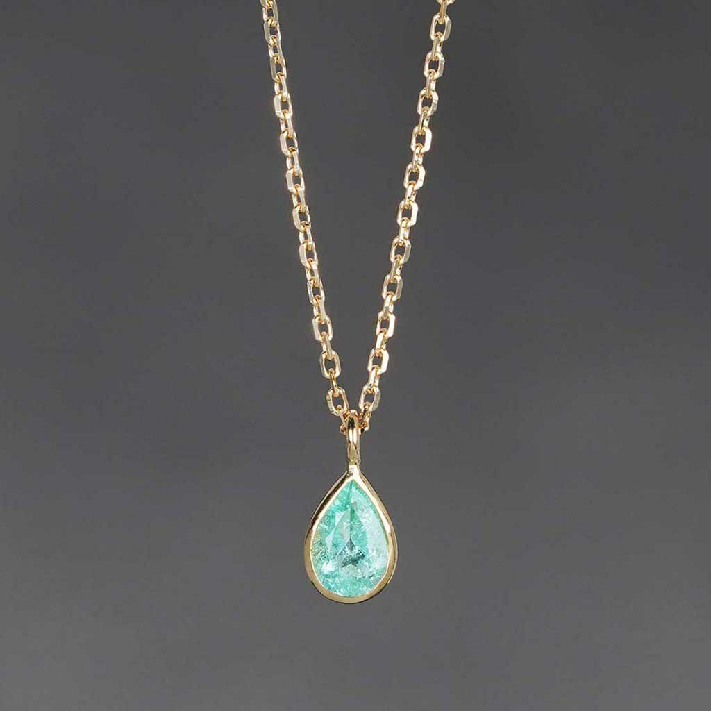 Paraiba tourmaline necklace 0.18 /パライバトルマリン | Hariqua-パワーストーンジュエリー-