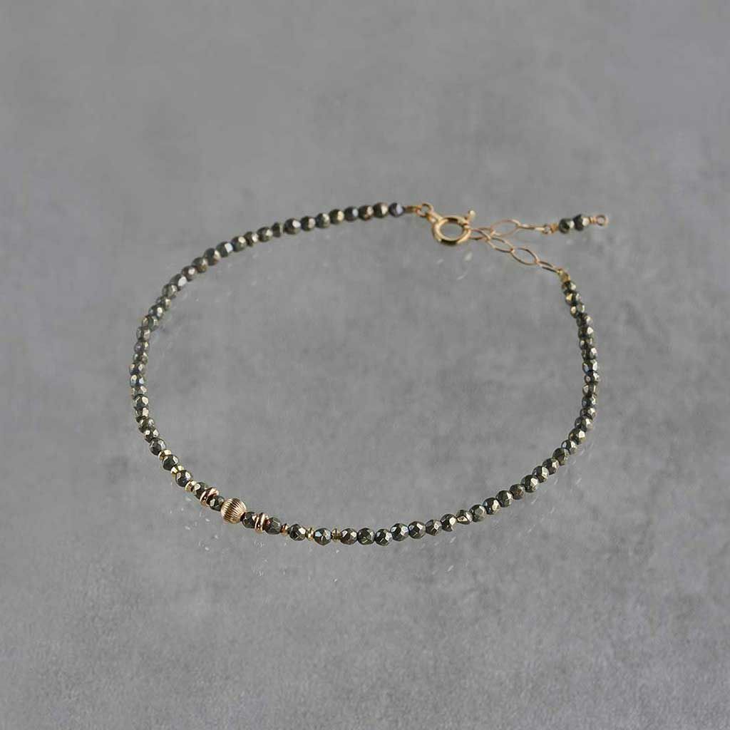 Pyrite string bracelet /パイライト | Hariqua-パワーストーンジュエリー-