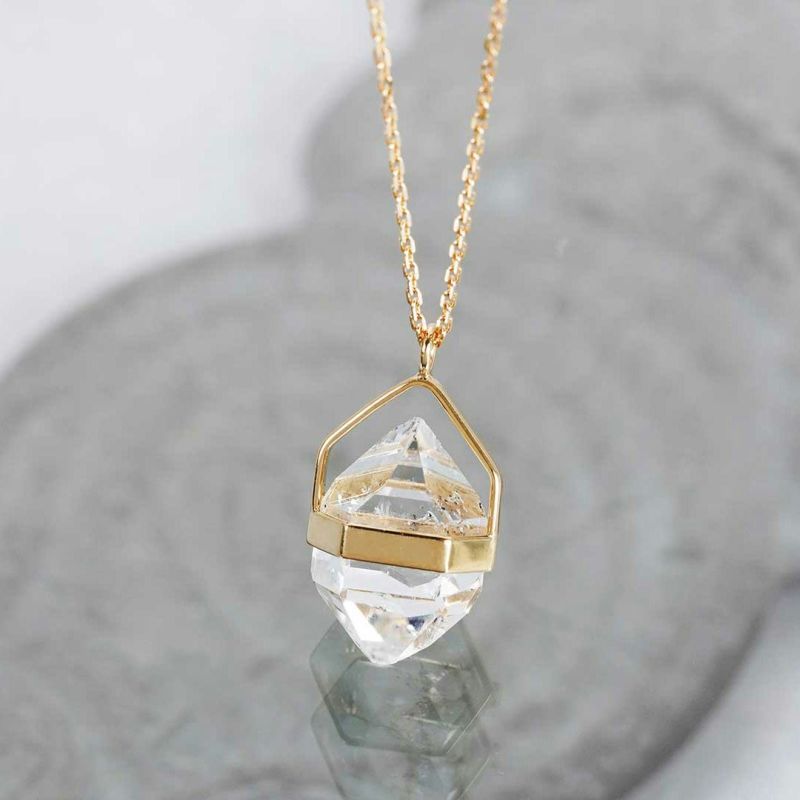 Herkimer diamond necklace 6.15 /ハーキマーダイヤモンド | Hariqua