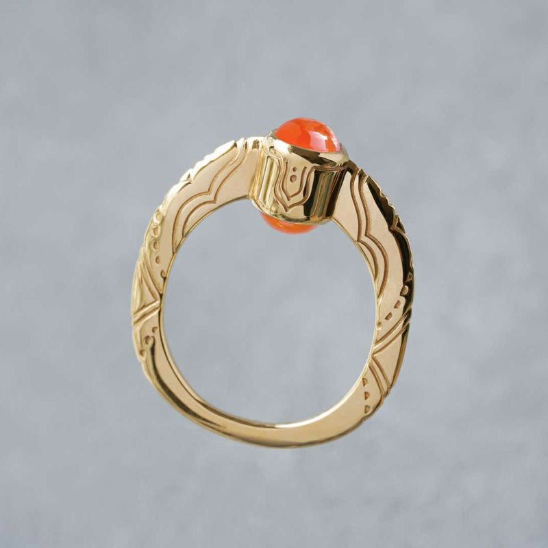 Carnelian K18GP nuie ring /カーネリアン | Hariqua-パワーストーン