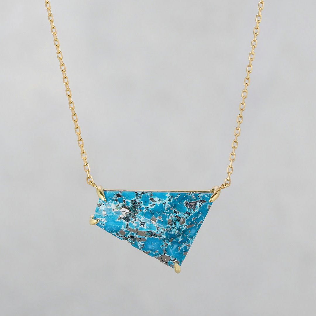 Turquoise × Pyrite necklace 7.20 /ターコイズ、パイライト | Hariqua