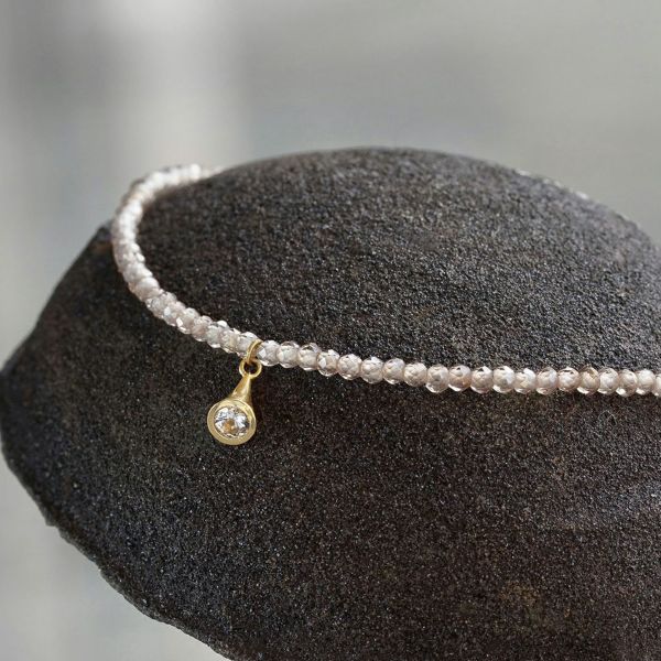 Phenakite × Zircon spark bracelet /フェナカイト、ジルコン