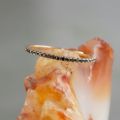 アフリカ産ブラックダイヤモンドK18チャーム【Hariqua】 Black diamond eternity ring /ブラックダイヤモンド | Hariqua