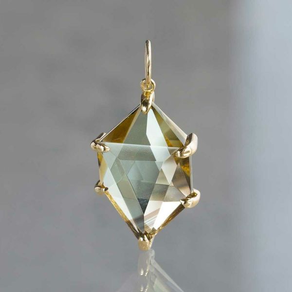 Lemon × Smoky quartz charm 11.70 /レモンクォーツ、スモーキー