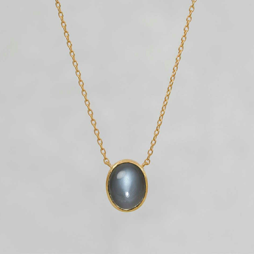 Gray moonstone necklace 2.08 /グレームーンストーン | Hariqua-パワーストーンジュエリー-