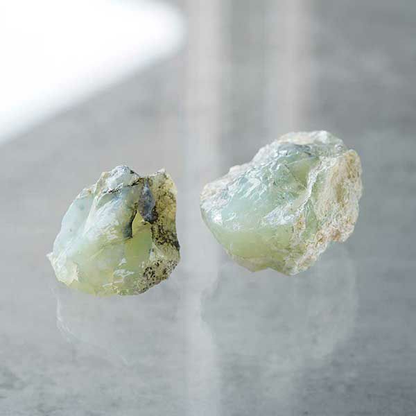 Turkish Green opal 2pcs /グリーンオパール | Hariqua-パワーストーンジュエリー-