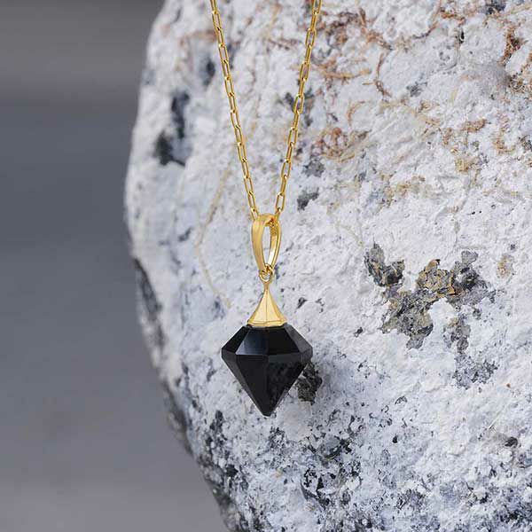 Obsidian pendulum charm /オブシディアン. | Hariqua-パワーストーン  