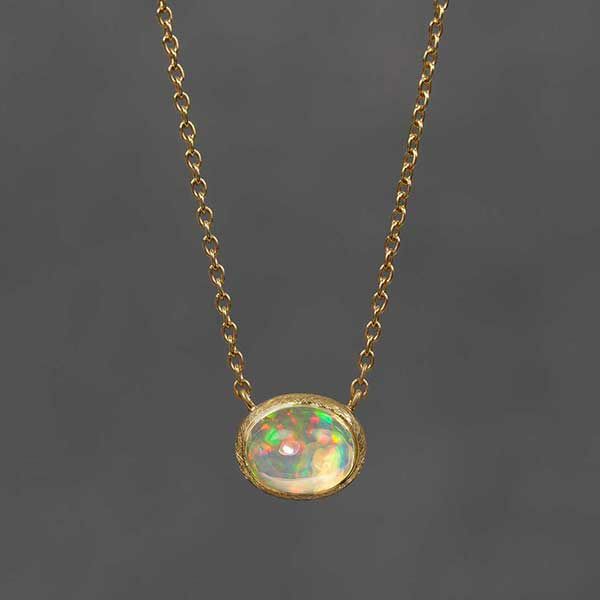 Water opal necklace 0.45 /ウォーターオパール | Hariqua