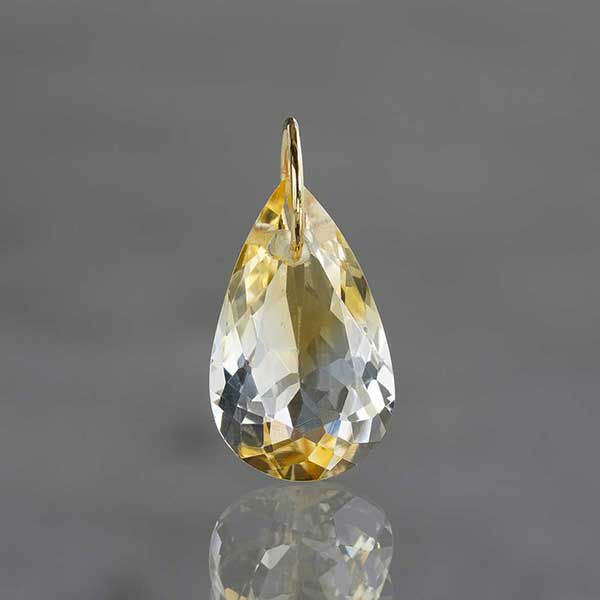 Citrine charm 4.95 /シトリン | Hariqua-パワーストーンジュエリー-