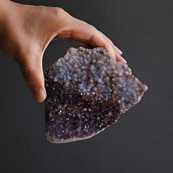 Druzy chalcedony × Amethyst 368g /ドゥルージーカルセドニー、アメシスト | Hariqua-パワーストーンジュエリー-