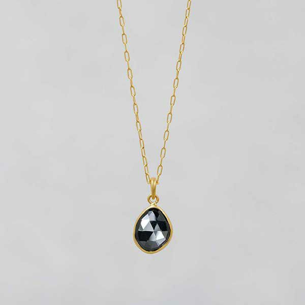 Black spinel necklace 0.89 /ブラックスピネル | Hariqua 