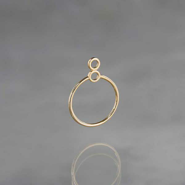 Cat single pierce - Rainbow moonstone /レインボームーン