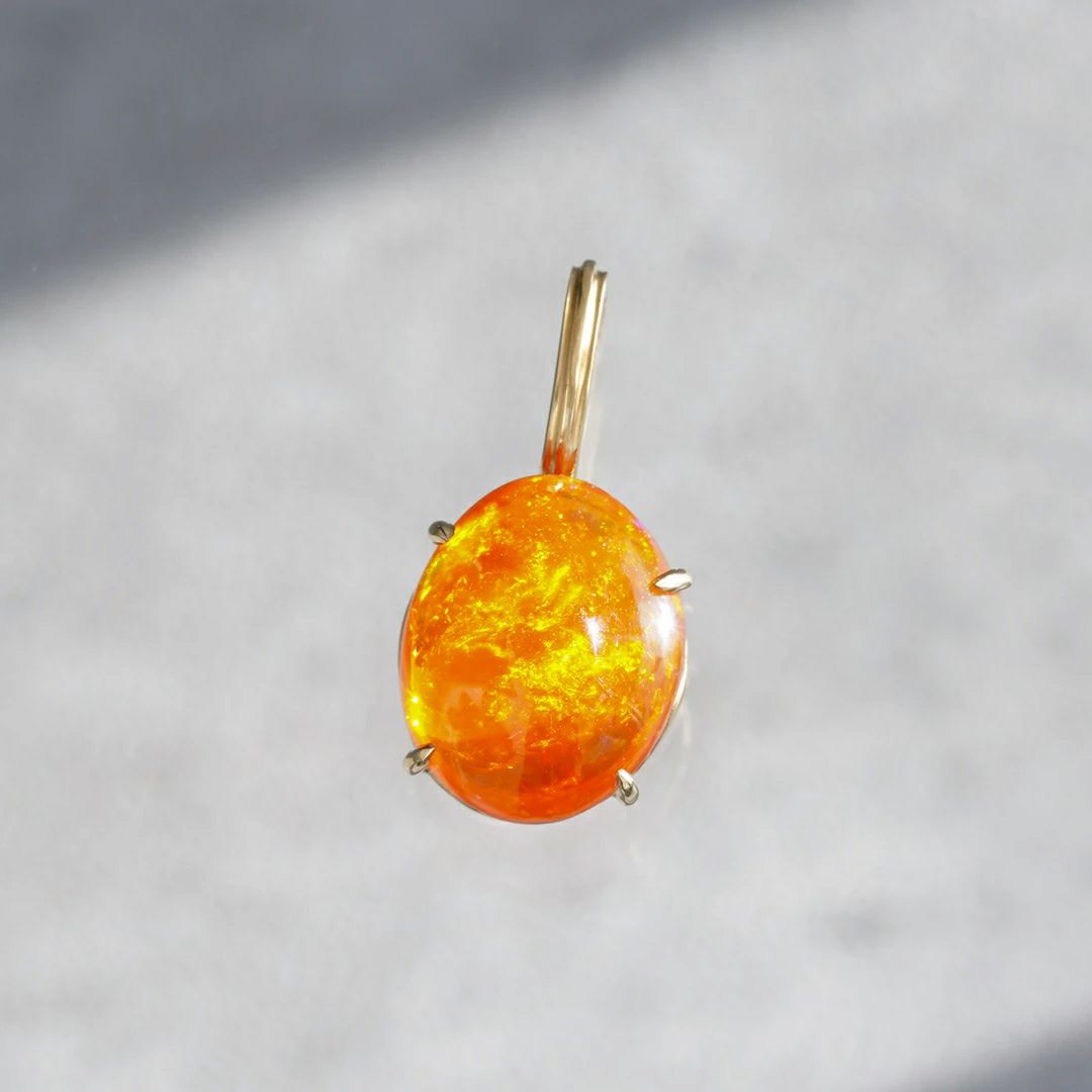 Fire opal charm 1.48 /ファイアオパール | Hariqua-パワーストーン 