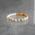 Hariquaサンストーン＆エメラルド18Kブレスレット 新品未使用品 Great green shell × Palo Santo × Mother of pearl bracelet