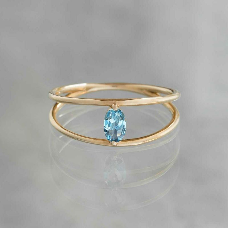 Santamaria Aquamarine ring /サンタマリア・アクアマリン[受注生産]. | Hariqua-パワーストーンジュエリー-