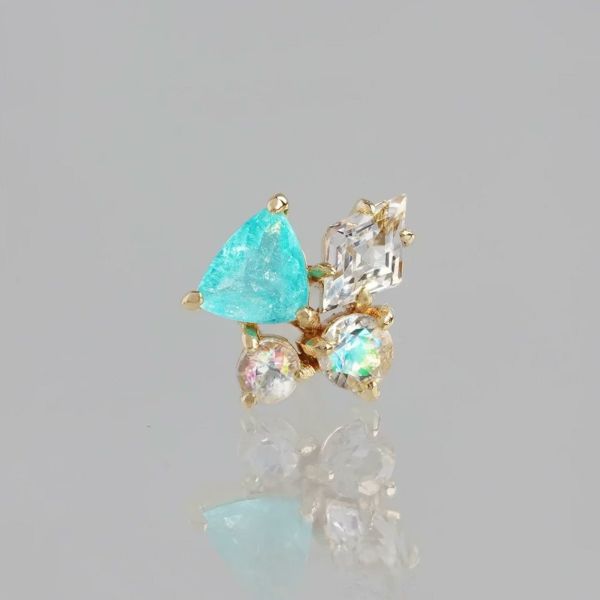 Paraiba tourmaline pierce 0.79 /パライバトルマリン | Hariqua-パワーストーンジュエリー-