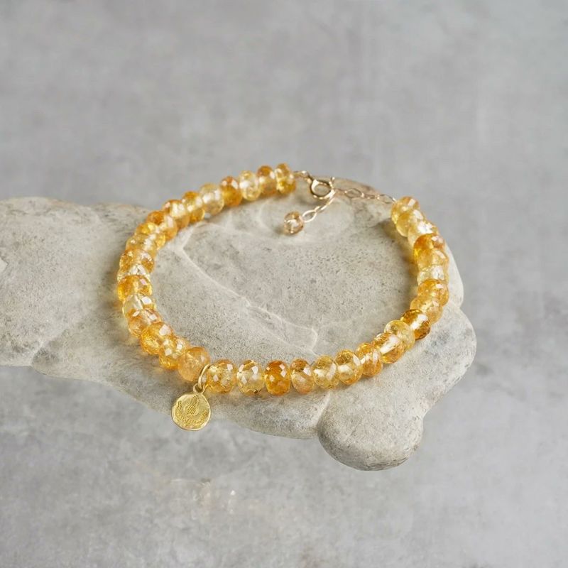 Imperial topaz grainy bracelet /インペリアルトパーズ