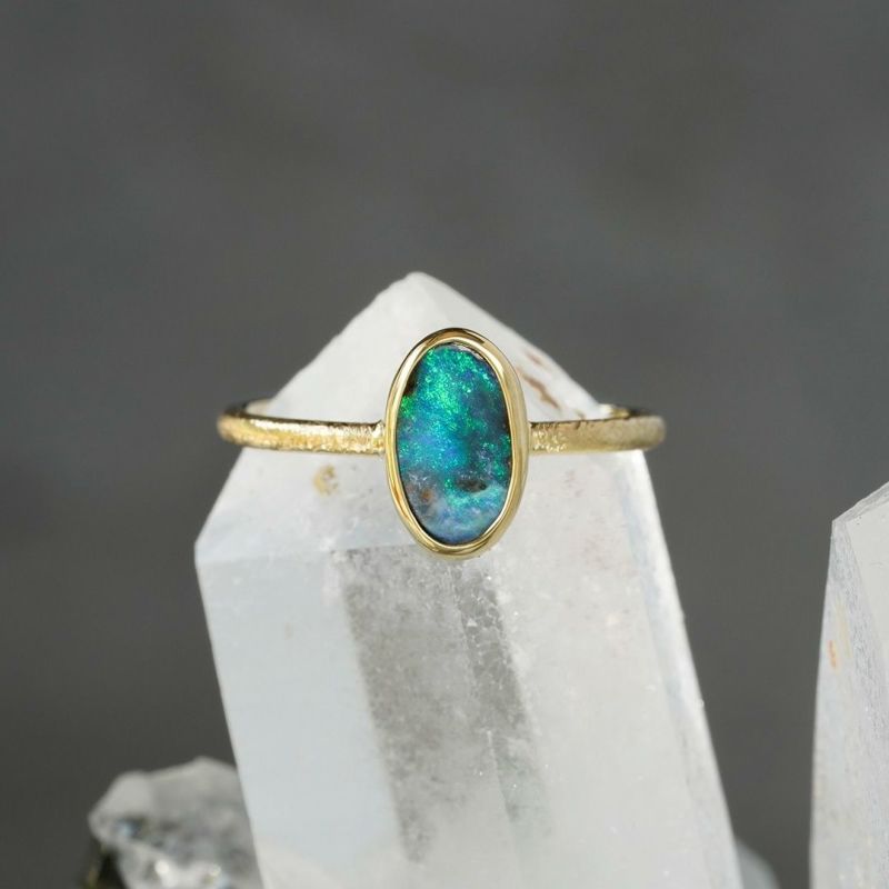 天然ボルダーオパール 4.50ct 【大自然の芸術品】 ウィントン産出