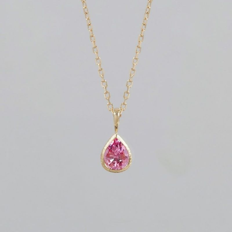 Pink spinel pierce charm /ピンクスピネル. | Hariqua-パワーストーンジュエリー-