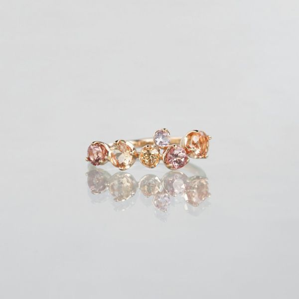 Hariqua (ハリックァ)～アイオライト、インペリアルトパーズ、ピアス Imperial topaz round single pierce /インペリアルトパーズ