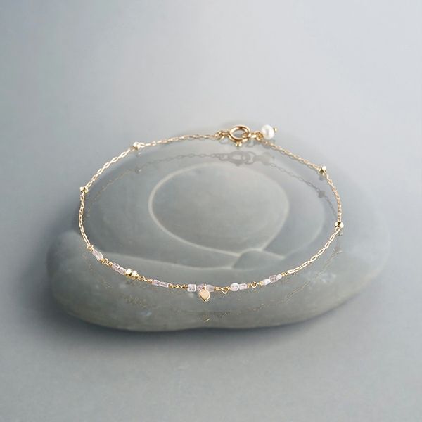 Pink diamond crystal bracelet /ピンクダイヤモンド | Hariqua