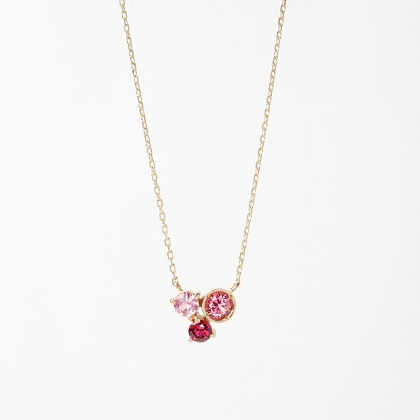 一点物✧ピンクカルセドニー/モスアゲートダブレットストーンピアス✧ピンクスピネル Pink spinel × Red spinel necklace 0.44 /ピンクスピネル