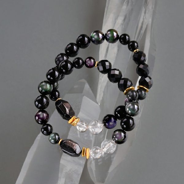 Hariquaハリックア 天然石ジルコン メガネチェーン Zircon glasses cord bracelet /ジルコン（メガネチェーン