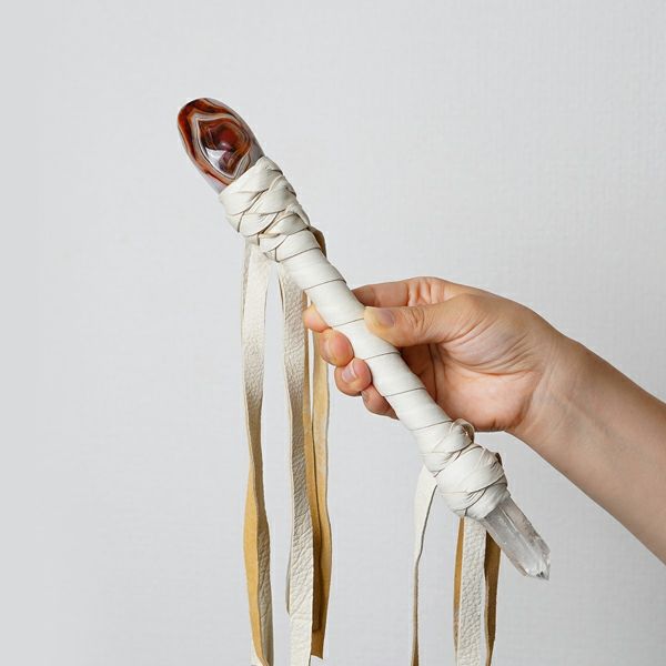 Quartz × Agate shaman wand 259g /クォーツ、アゲート | Hariqua