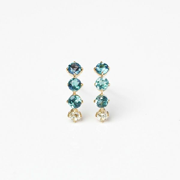 Kornerupine × Phenakite pierce 0.53 /コーネルピン、フェナカイト