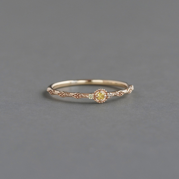 Yellow diamond × yellow sapphire ring /イエローダイヤモンド