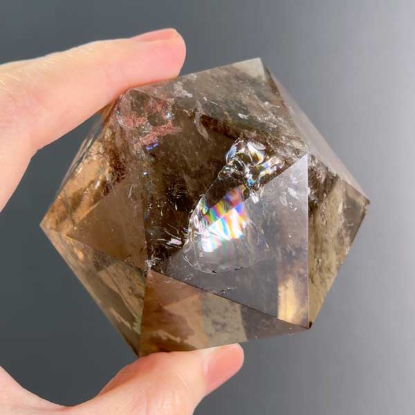 Smoky quartz Octadecahedron 259g /スモーキークォーツ | Hariqua